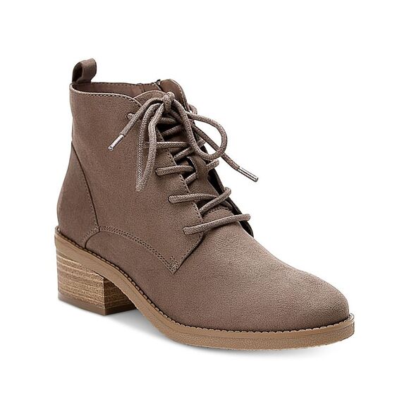 STYLE & COMPANY Womens Beige Pull-Tab Rizio Round Toe Block Heel Booties 6.5 M - Picture 1 of 4